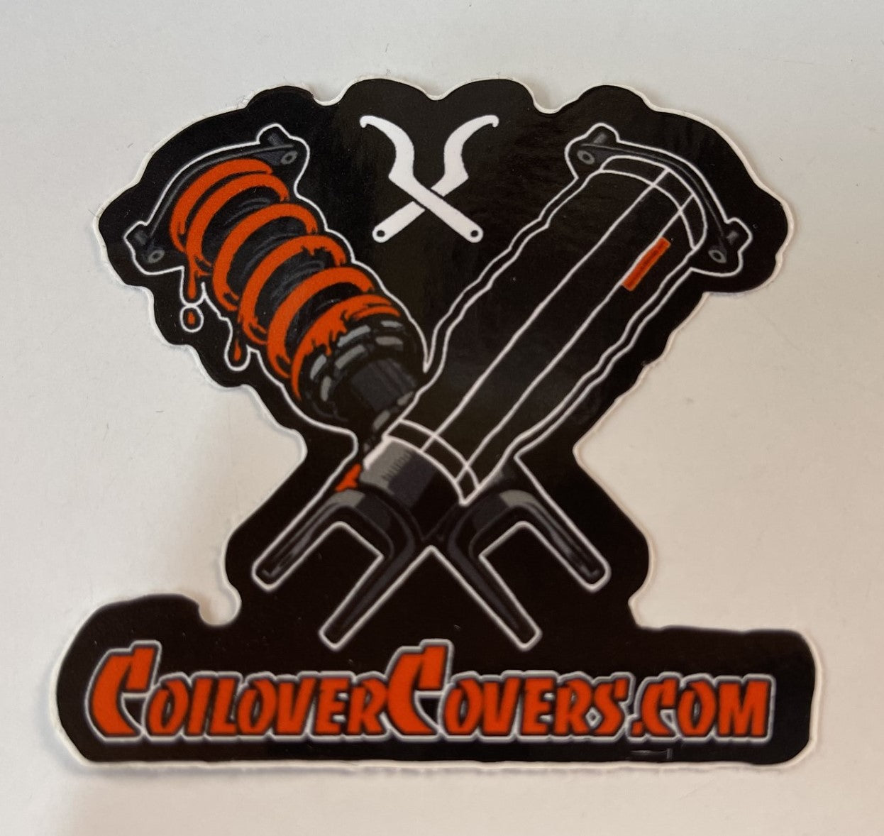 CoiloverCovers.com Vinyl Die Cut Sticker 70mm x 70mm