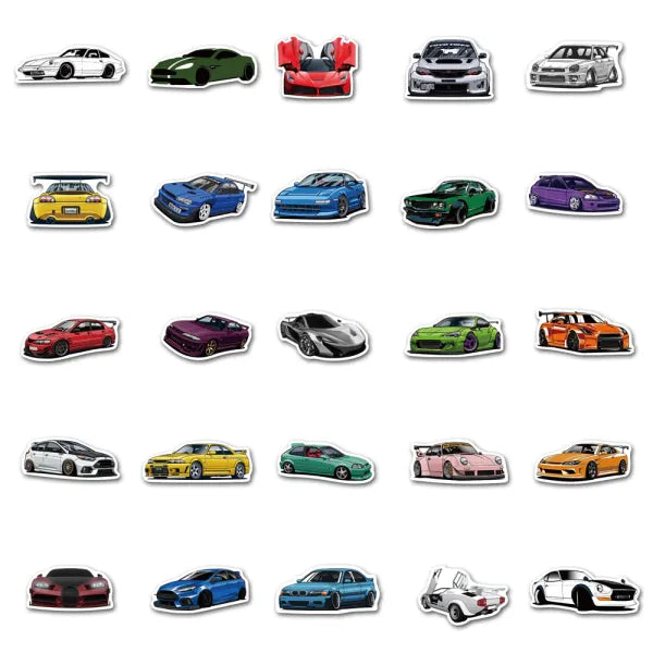 Modified Car Sticker Pack