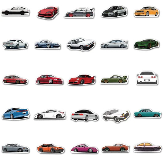 Modified Car Sticker Pack