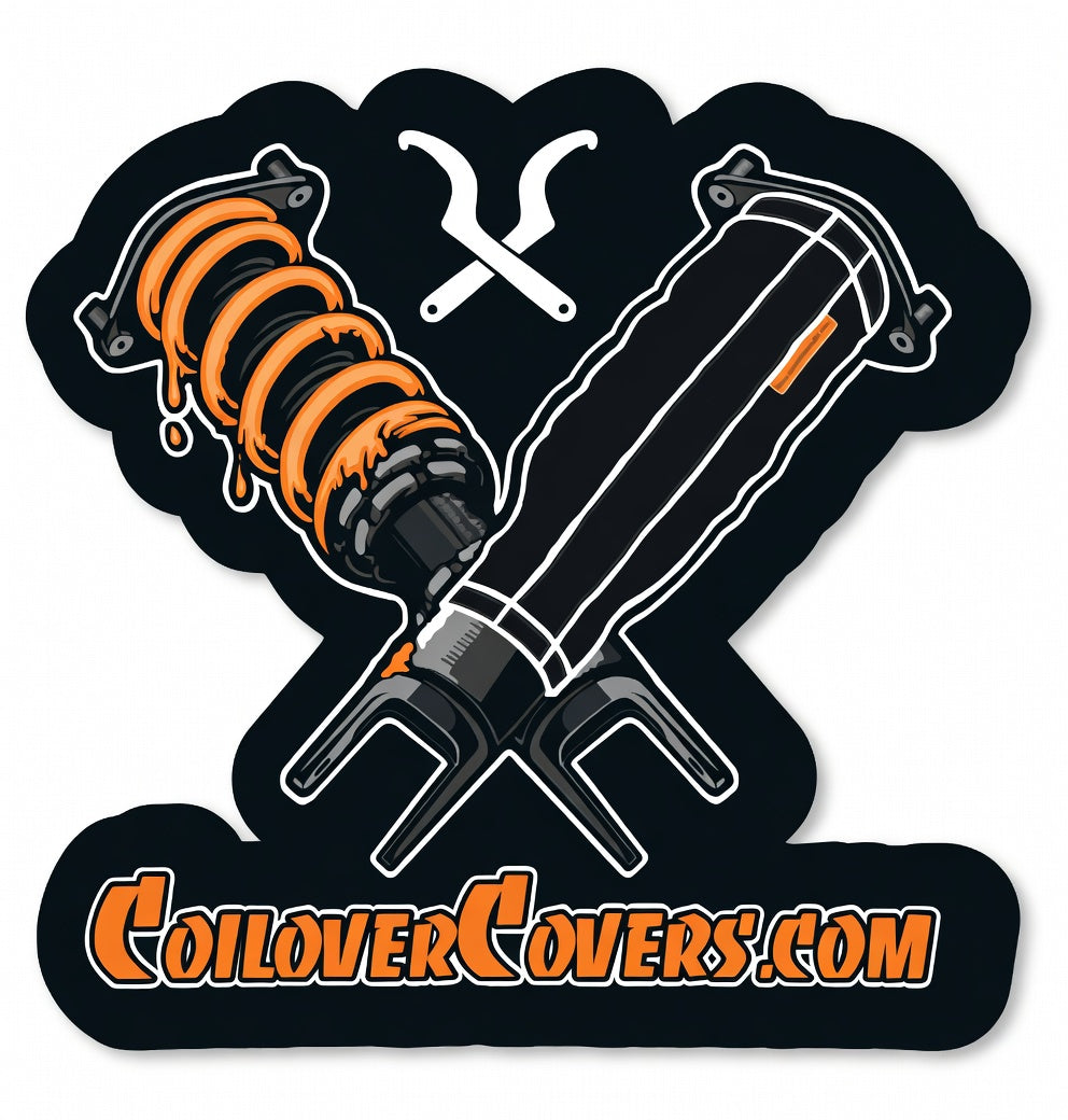CoiloverCovers.com Vinyl Die Cut Sticker 70mm x 70mm