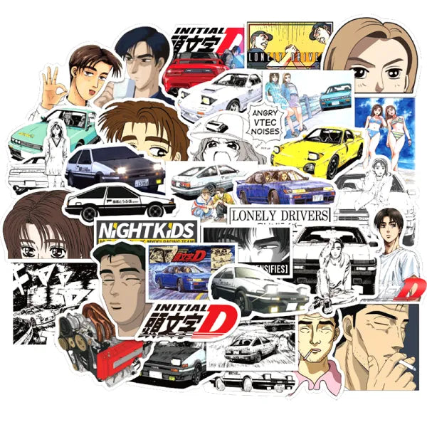 Initial D Sticker Pack (50 vinyl stickers)