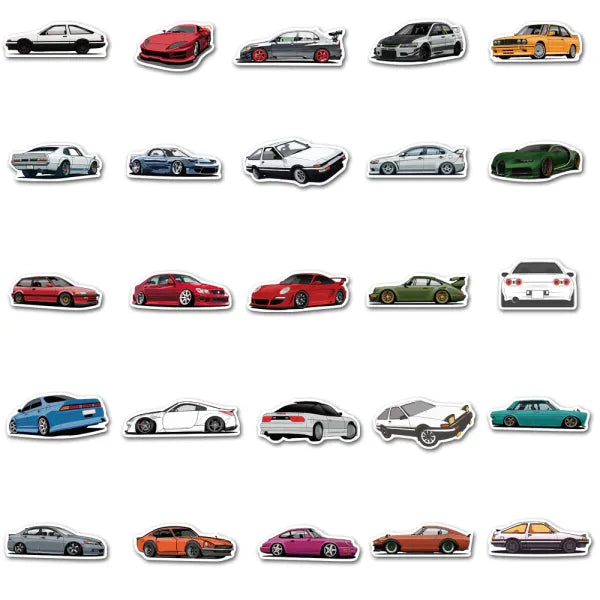 Modified Car Sticker Pack - 100 Stickers! – CoiloverCovers